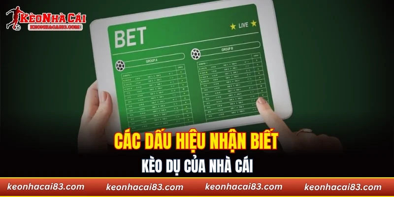Các dấu hiệu nhận biết kèo dụ của nhà cái